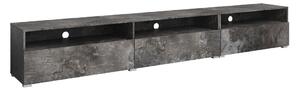 TV stol Austin AS104 Tamni beton, S vratima, 270x40x41cm