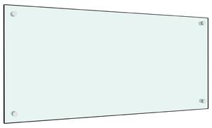 VidaXL Kuhinjska zaštita od prskanja bijela 90 x 40 cm kaljeno staklo