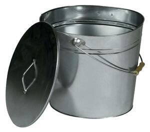 Kanta za pepeo 24 l s poklopom, sjajni krom