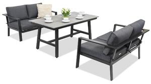 Aluminijski vrtni namještaj Sydney Apetito Comfort 4 Garden Point antracit