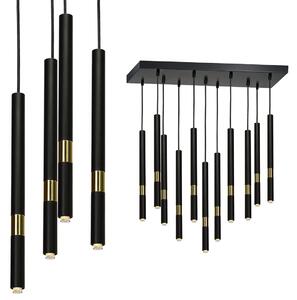 Lampa viseća MONZA BLACK/GOLD 11xG9 8W