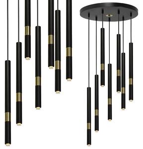 Lampa viseća MONZA BLACK/GOLD 7xG9 8W