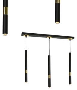Lampa viseća MONZA BLACK/GOLD 3xG9 8W