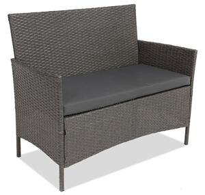 Dvosjed od tehnoratana Calabria Premium Garden Point, antracit