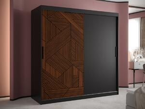 Ormar Hartford 465, Orah, Crna, 200x180x62cm