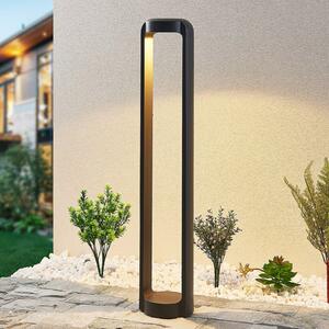 Lucande LED putna svjetiljka Habsa, 80 cm, antracit, metal, Crno, Metal