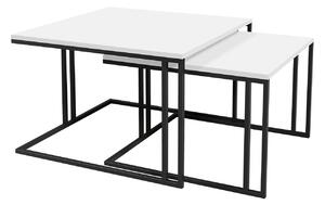 Stolići za kavu Oswego 110, Crna, Bijela, 50x76cm