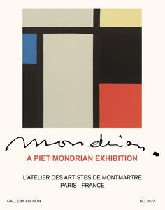 Reprodukcija umjetnosti Illustration Special Edition Piet Mondrain Exhibition (No. 3027) - Piet Mondrian, (30 x 40 cm)