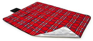Karirani pokrivač za piknik u crvenoj boji Širina: 150 cm Duljina: 180 cm