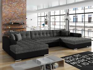 Kutna garnitura Elyria 140, Siva, Tamno sivo, 78x359x165cm, Bor