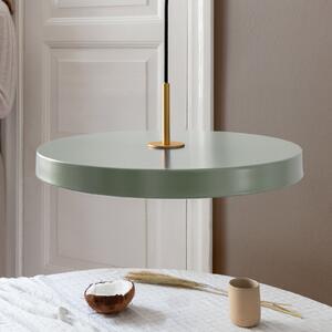 UMAGE LED viseća svjetiljka Asteria srednje svijetlozelena/mesing Ø 43 cm, prigušiva, Zelena, Dnevni boravak/blagovaonica, Metal