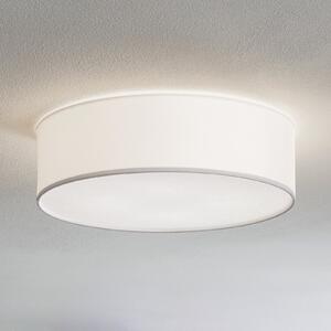 TK Lighting Stropna svjetiljka Rondo, bijela Ø 45 cm, prigušiva, Bijela, spavaća soba, Tkanina / tekstil
