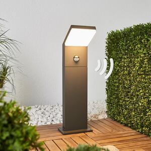 Arcchio LED putna svjetiljka Yolena, senzor, 60 cm, antracit, Crno, Metal