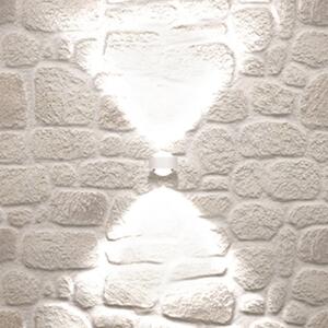 Top Light Puk Mini Wall LED 2x8W leće prozirne, mat bijele, prigušiva, Bijela, Dnevni boravak/blagovaonica, Metal