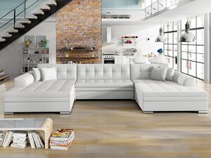 Kutna garnitura Elyria 140, Bijela, 78x359x165cm, Bor