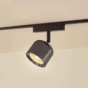 Lindby LED točka 48 V Lumaro, siva, Ø 8,2 cm, aluminij, prigušiva