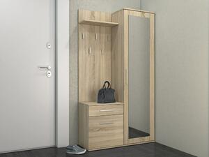 Set za hodnik Mandeville 126, Sonoma hrast, 180x100x35cm