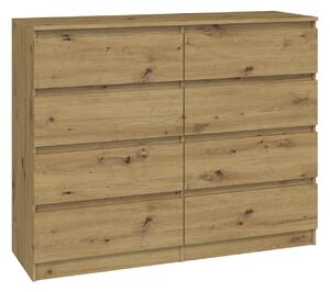 Komoda Elbvelu 101, Artisan hrast, 97x120x40cm