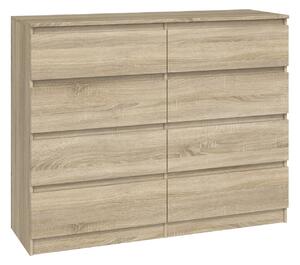 Komoda Elbvelu 101, Sonoma hrast, 97x120x40cm