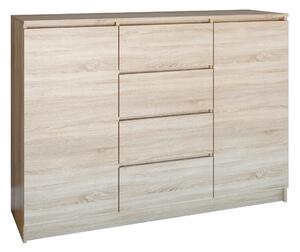 Komoda Elbvelu 113, Sonoma hrast, 97x120x40cm