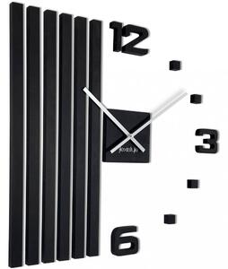 Luksuzni drveni zidni sat u crnoj boji