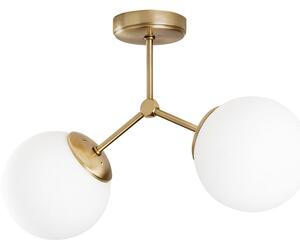 Stropna svjetiljka u bijelo-zlatnoj boji Opviq lights Damar