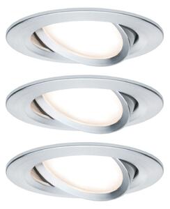 Paulmann 3er Spot Nova Coin okrugli okretni, aluminij
