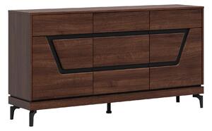 Komoda Romlora 102, Crna, Orah, 86x163.5x38.5cm