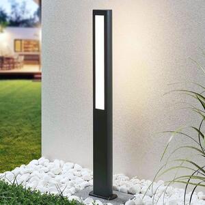 Lucande LED putna svjetiljka Mhairi, kvadratna, antracit, 100 cm, Crno, Metal