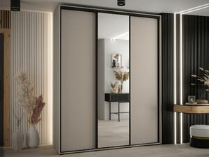 Ormar Hartford 492, Kašmir, Crna, 235x200x60cm