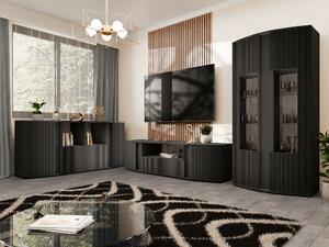 Dnevni boravak Charlotte 200, Hrast, Crna