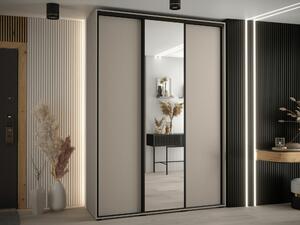 Ormar Hartford 493, Kašmir, Crna, 235x180x60cm