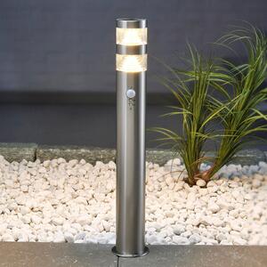 Lindby LED putna svjetiljka Lanea, 60 cm, siva, senzor, IP44