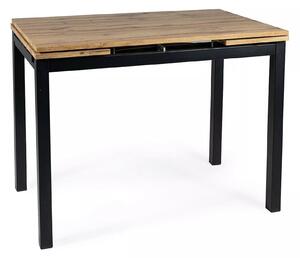 Stol Detroit 172, Crna, Artisan hrast, 75x74cm