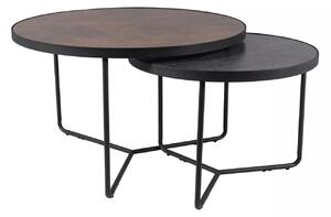 Stolići za kavu Detroit 252, Smeđa, Siva, 50cm