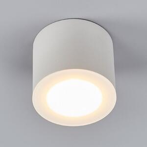 Helestra Oso LED stropni spot, okrugli, mat bijeli, prigušiva, Bijela, kupaonica, Metal