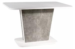 Stol Detroit 322, Boja betona, Bijela, 76x68cm