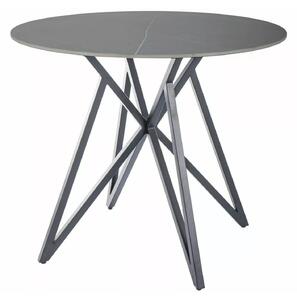 Stol Detroit 339, Sivi mramor, Crna, 76cm