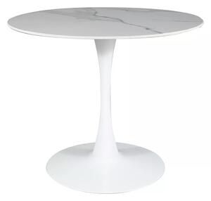 Stol Detroit 378, Bijeli mramor, Bijela, 75cm