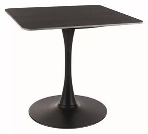 Stol Detroit 376, Crni mramor, Crna, 75x80cm