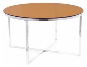 Stolić za kavu Detroit 408, Srebro, Žuta, 45cm