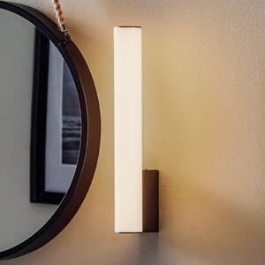 Helestra Loom LED svjetlo za ogledalo crno 30 cm, Bijela, kupaonica, Plastika