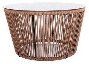 Stolić za kavu Detroit 436, Smeđa, 45cm, Kaljeno staklo