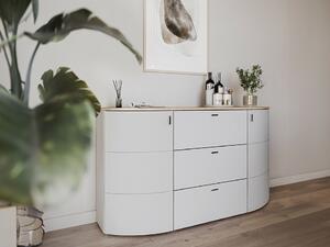 Komoda Tenelmo 110, Hrast, Siva, 90x160x44cm