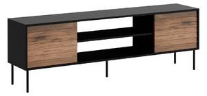 TV stol Flosoru 104, Orah, Crna, 60x180x40cm
