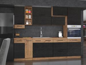 Modularan kuhinjski set Wood Dark 129, 210x270cm