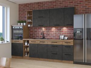 Modularan kuhinjski set Wood Grey 137, 270cm