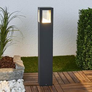 Lucande LED putna svjetiljka Nicola, 65 cm, antracit, P54, Crno, Aluminij