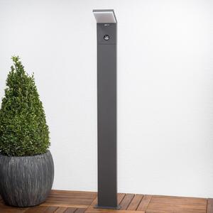 Lucande LED putna svjetiljka Nevio, senzor, 100cm, antracit, Crno, Metal
