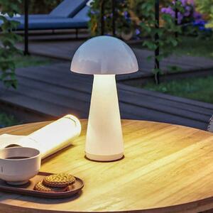 Paulmann LED stolna lampa na baterije Onzo, bijela, plastika, IP44